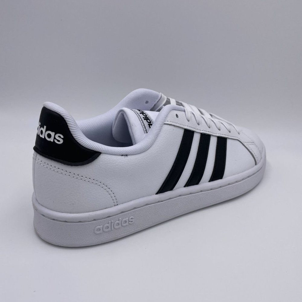 Adidas Grand Court White / Black Mens Shoes - Picture 8 of 8